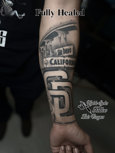 Explore 2 initial tattoo ideas, creative tattoo ideas in San Diego, available at Wylde Sydes Tattoo & Body Piercing