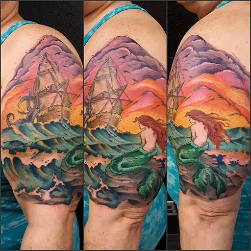 Explore native american tattoo ideas for men, creative tattoo ideas in Great Falls, available at Sparrows and Arrows Tattoo