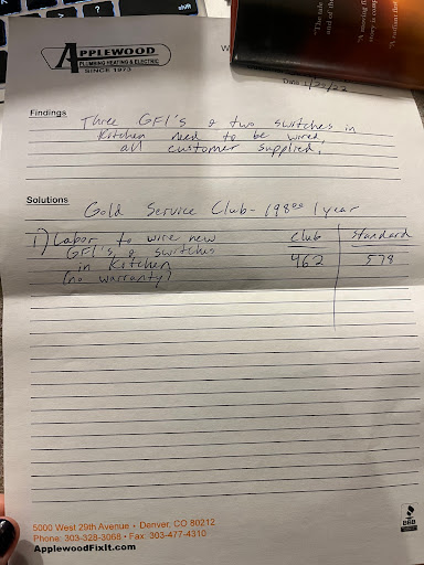 Plumber «Applewood Plumbing Heating & Electric», reviews and photos, 5000 W 29th Ave, Denver, CO 80212, USA