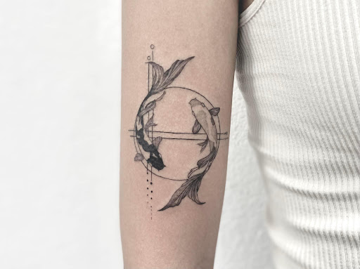 Explore crescent moon tattoo ideas, creative tattoo ideas in Garland, available at Infamous Art Studio