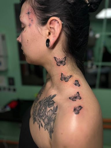 Explore ideas tattoo cuello hombre, creative tattoo ideas in Deridder, available at Pretty Pricks Tattoo