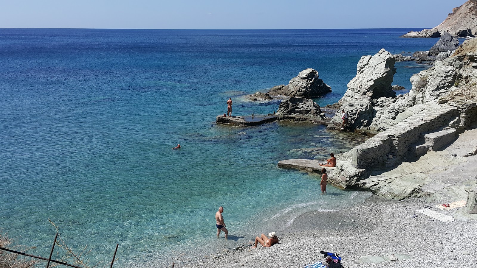 Photo de Galifos beach avec un niveau de propreté de très propre