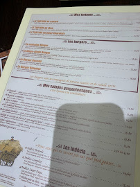 Chez Papa à Paris menu