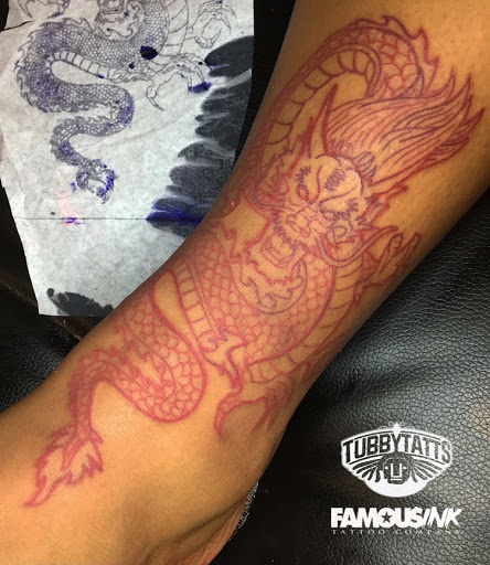 Explore mother and child tattoo ideas, creative tattoo ideas in Hammond, available at Famous Ink, Inc.