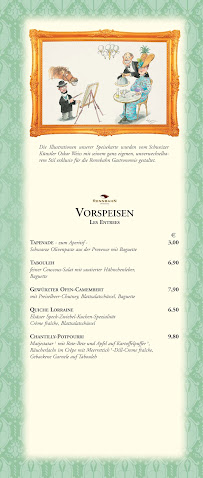 Restaurant Rennbahn Gastronomie à Leipzig (le menu)