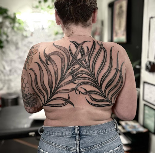 Explore leo tattoo ideas for women, creative tattoo ideas in San Diego, available at Crybaby Tattoo