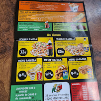 Menu du CHOUETTE PIZZA à Montbéliard