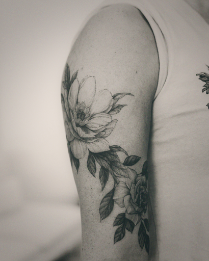 Find cool dog tattoo ideas for your next unique tattoo in Seattle at Off-Gray Studio