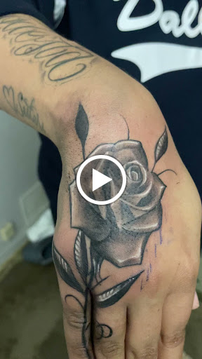 Explore hand small tattoo ideas, creative tattoo ideas in Dallas, available at Empire barbers & Ink