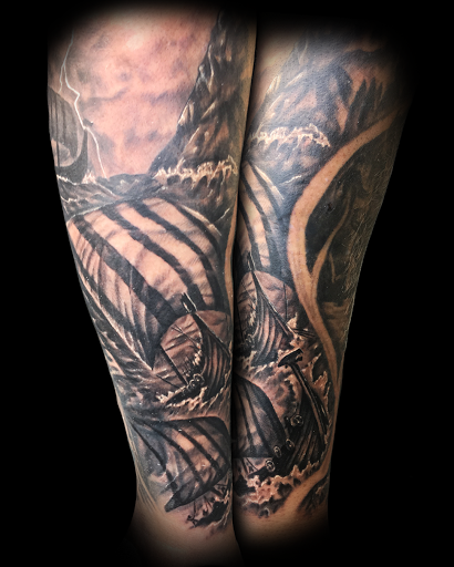 Explore tattoo ideas for brothers, creative tattoo ideas in Buford, available at Norsk Studios Tattoos & Piercings