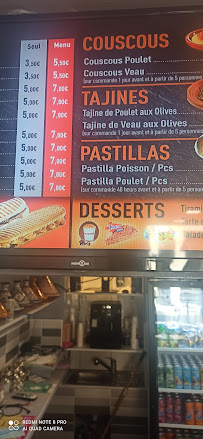 Menu / carte de L’Octavia à Carcassonne