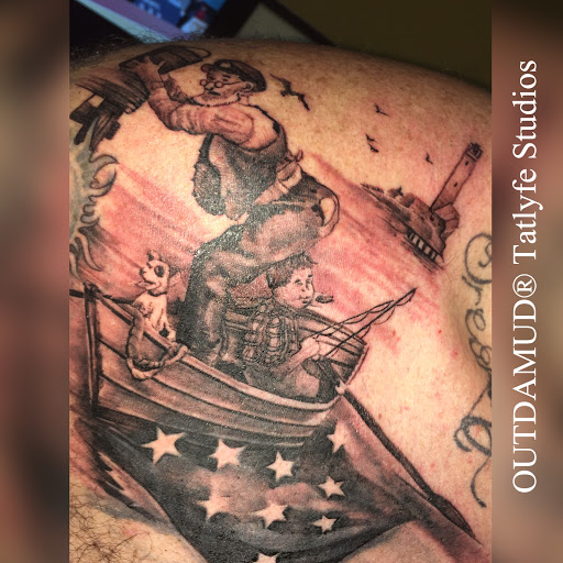 Explore tattoo ideas for football, creative tattoo ideas in Savannah, available at Tatlyfe Studios