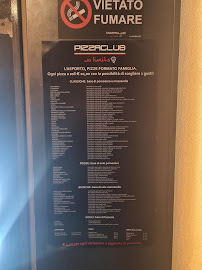 PizzaClub No Limits - Varedo à Varedo menu