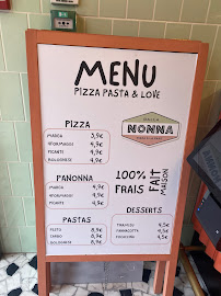 Menu / carte de Dalla Nonna Pizza à la Part à Grenoble