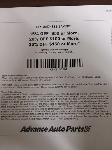 Auto Parts Store «Advance Auto Parts», reviews and photos, 1020 Orange Ave NW, Roanoke, VA 24016, USA