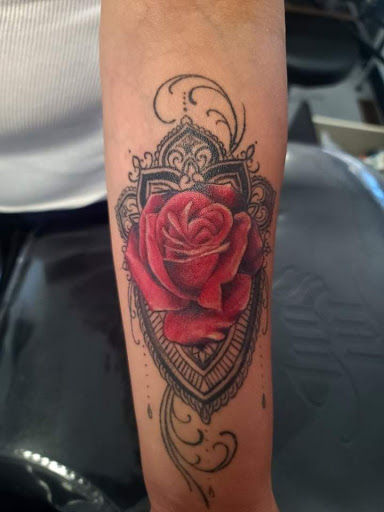 Explore leg sleeve tattoo ideas, creative tattoo ideas in Salt Lake City, available at Koi Dragon Tattoos