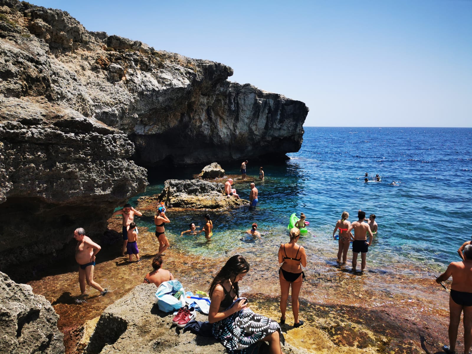 Spiaggia della Grotta Verde的照片 具有部分干净级别的清洁度