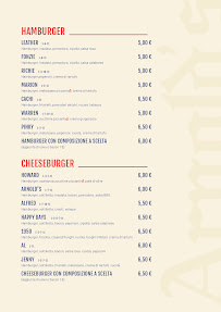 Restaurant de hamburgers Arnold's à Florence (la carte)