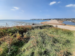 Foto av Haven Cliffs beach omgiven av berg