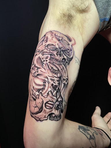 Explore animal tattoo sleeve ideas, creative tattoo ideas in Forney, available at Supernatural Tattoo Studio