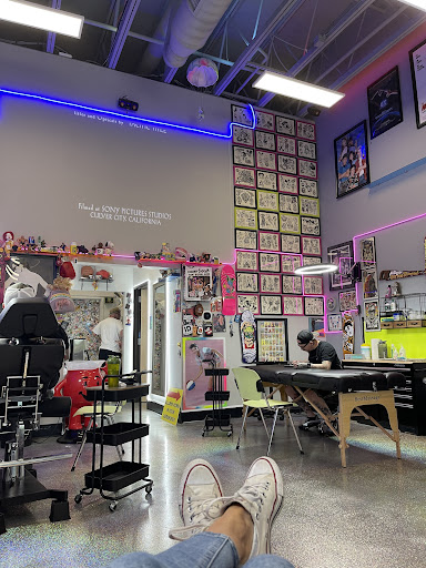Explore mask tattoo ideas, creative tattoo ideas in Meridian, available at Burn The Boats Tattoo