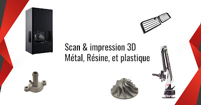 Réalisation 3D, Scan et impression 3D de vos pièces sur-mesure en métal, résine ou plastique à Étupes