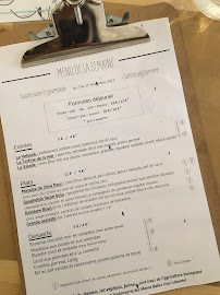 Paper Plane à Nice menu