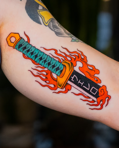 Find in between breast tattoo ideas for your next unique tattoo in Vancouver at Hopeless Tattoo & Piercing