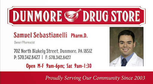 Pharmacy «Dunmore Drug Store», reviews and photos, 702 North Blakely Street, Dunmore, PA 18512, USA
