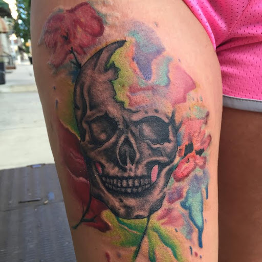 Explore shadow tattoo ideas, creative tattoo ideas in Shippensburg, available at Guerilla Tattoo