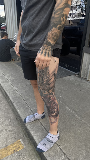 Explore flower wrist tattoo ideas, creative tattoo ideas in Willis, available at Half Pint Tattoo Studio