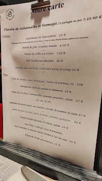 Restaurant français La maison de Marie Caroline à Châlons-en-Champagne (le menu)