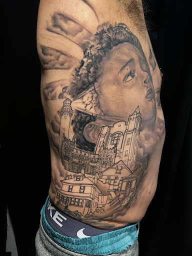 Explore namaste tattoo ideas, creative tattoo ideas in Chicago, available at Twisted Tattoo Studio