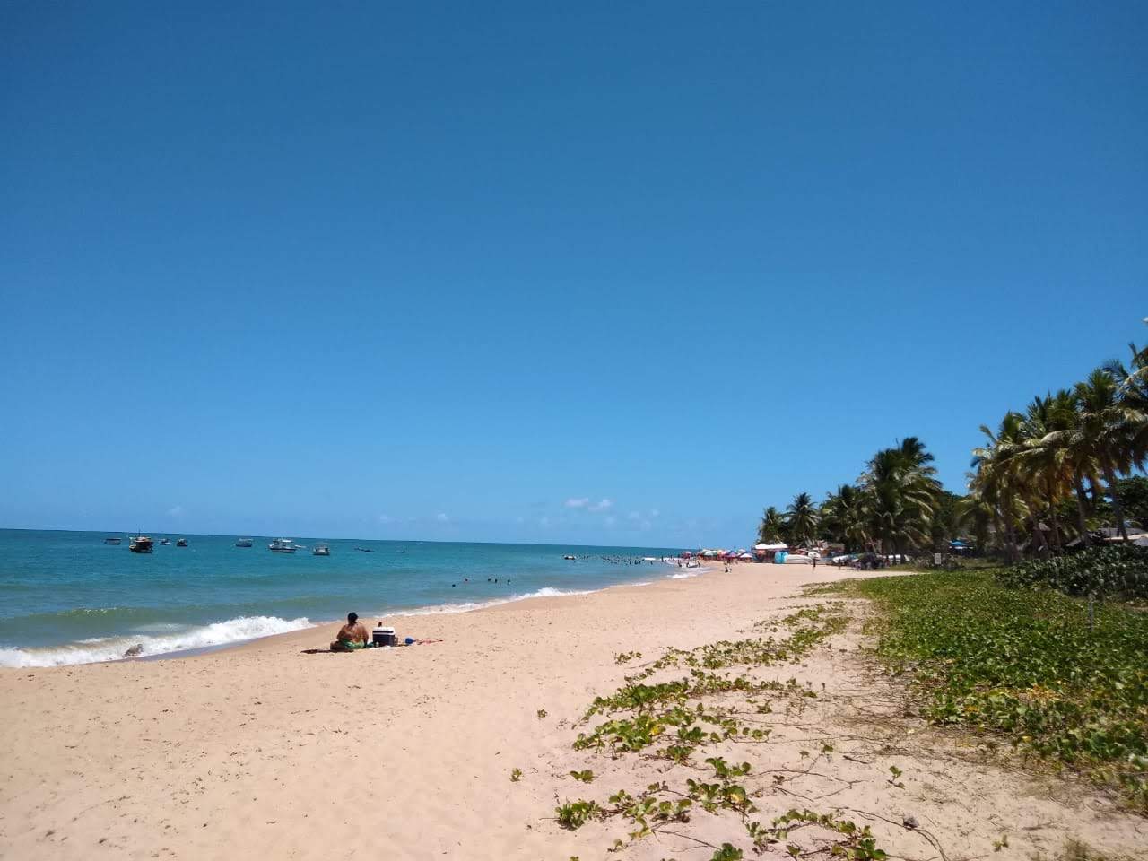 Foto di Itacimirim Beach con costa lunga e dritta
