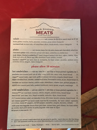 Sandwich Shop «Rain Shadow Meats Squared», reviews and photos, 404 Occidental Ave S, Seattle, WA 98104, USA