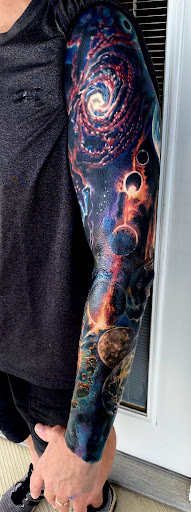 Explore sunrise tattoo ideas, creative tattoo ideas in High Ridge, available at Diablo Ink Tattoos