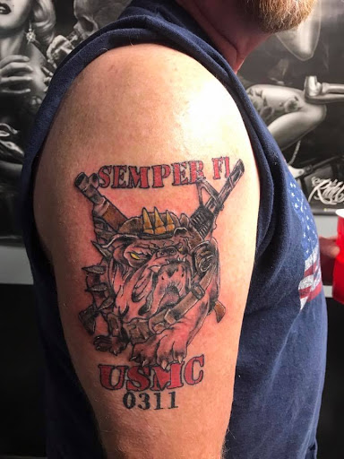 Find freemason tattoo ideas for your next unique tattoo in Nampa at Temptation Tattoo & Body Piercing