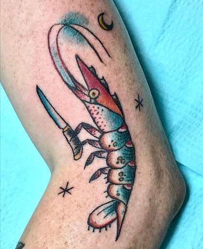 Explore scorpio tattoo ideas for men, creative tattoo ideas in New Orleans, available at TOUGH LOVE TATTOOS