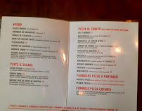Restaurant Café Odilon à Paris (le menu)