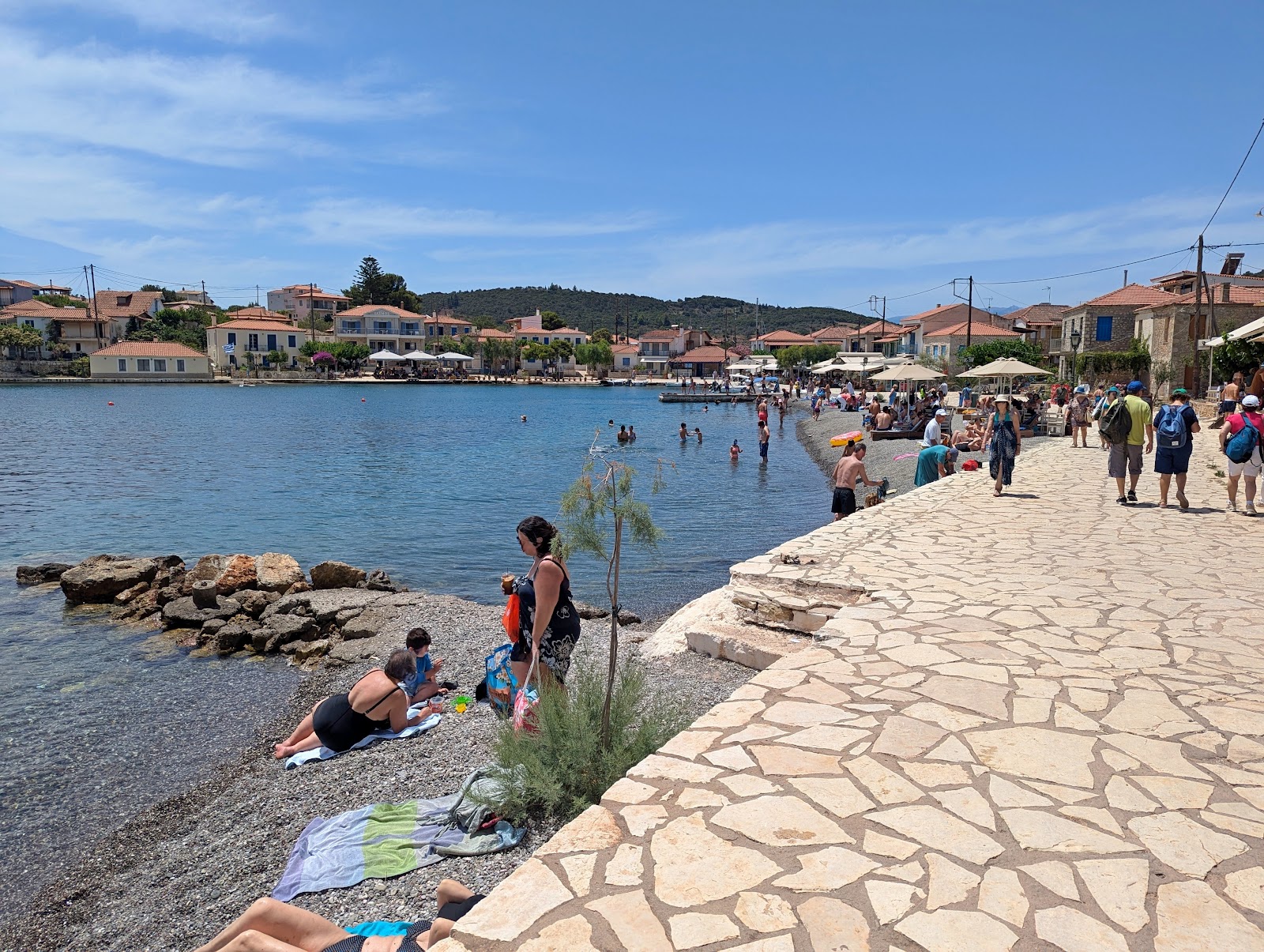Zdjęcie Trizonia Beach z poziomem czystości wysoki
