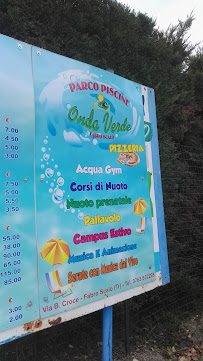 Menu du Pizzeria Onda Verde à Fabro