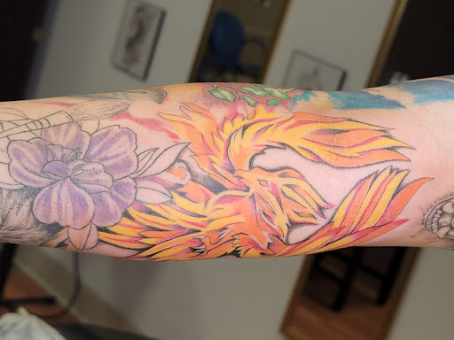 Explore japanese leg tattoo ideas, creative tattoo ideas in Plymouth, available at Twisted Ink LLC