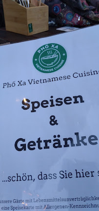Restauration rapide Pho Xa Bistro - Vietnamese Cuisine à Fürth (le menu)