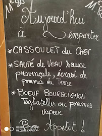 Restaurant La Table du Rocher à La Garde (le menu)