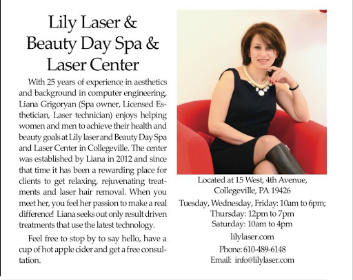 Laser Hair Removal Service «Lily Laser and Beauty», reviews and photos, 15 W 4th Ave, Collegeville, PA 19426, USA