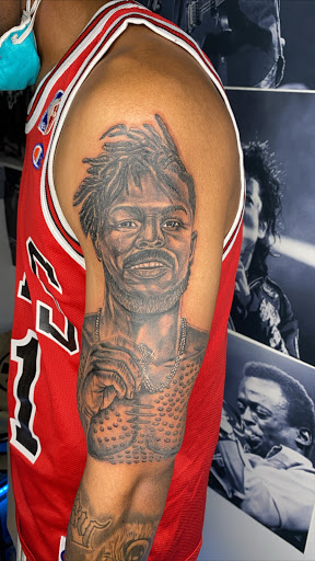 Explore ghetto tattoo ideas, creative tattoo ideas in Goose Creek, available at Red Kirin Tattoo