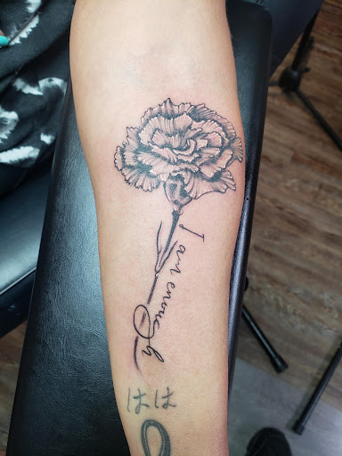 Explore upper arm cover up tattoo ideas, creative tattoo ideas in Scottsboro, available at 5 Points Tattoo