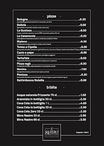 Menu du 81ZEROquarantasei à Grazzanise