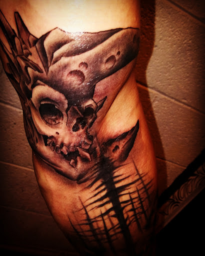 Explore hawaiian flower tattoo ideas, creative tattoo ideas in Denver, available at Nocturnal Tattoo