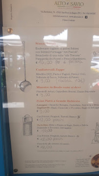 Restaurant Ristorante Alto Savio à San Piero in Bagno (la carte)